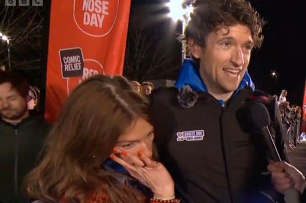 Greg James' wife Bella Mackie breaks down in tears as he reaches Comic Relief milestone