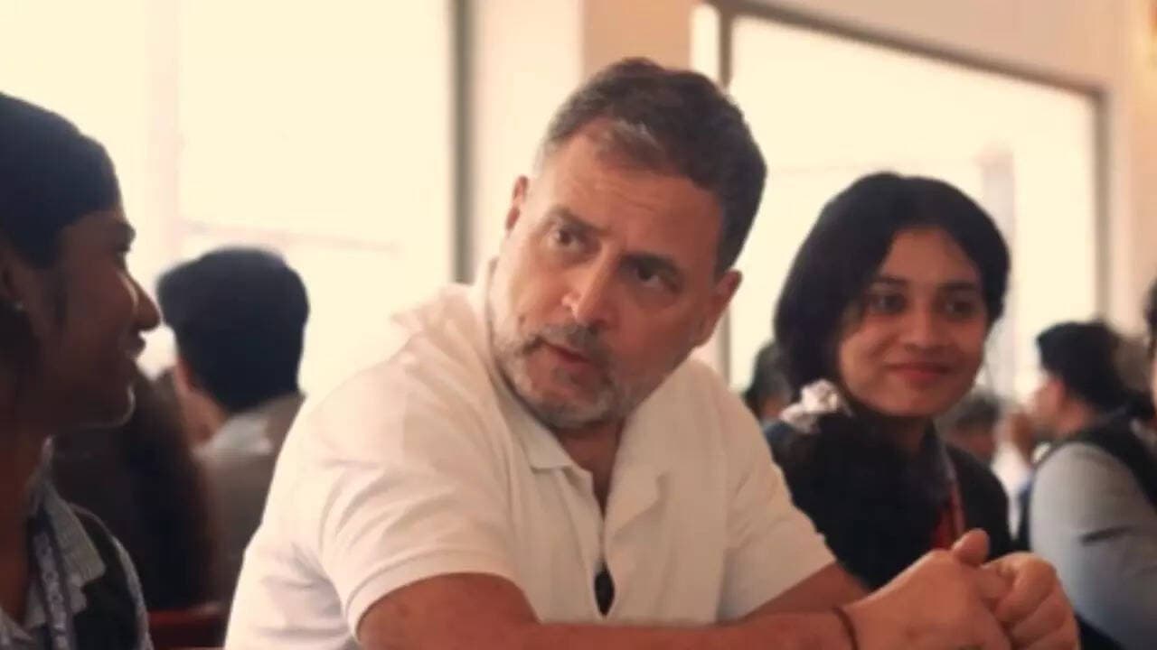 Watch: On Women's Day, Rahul Gandhi interacts with girl students in Keralam