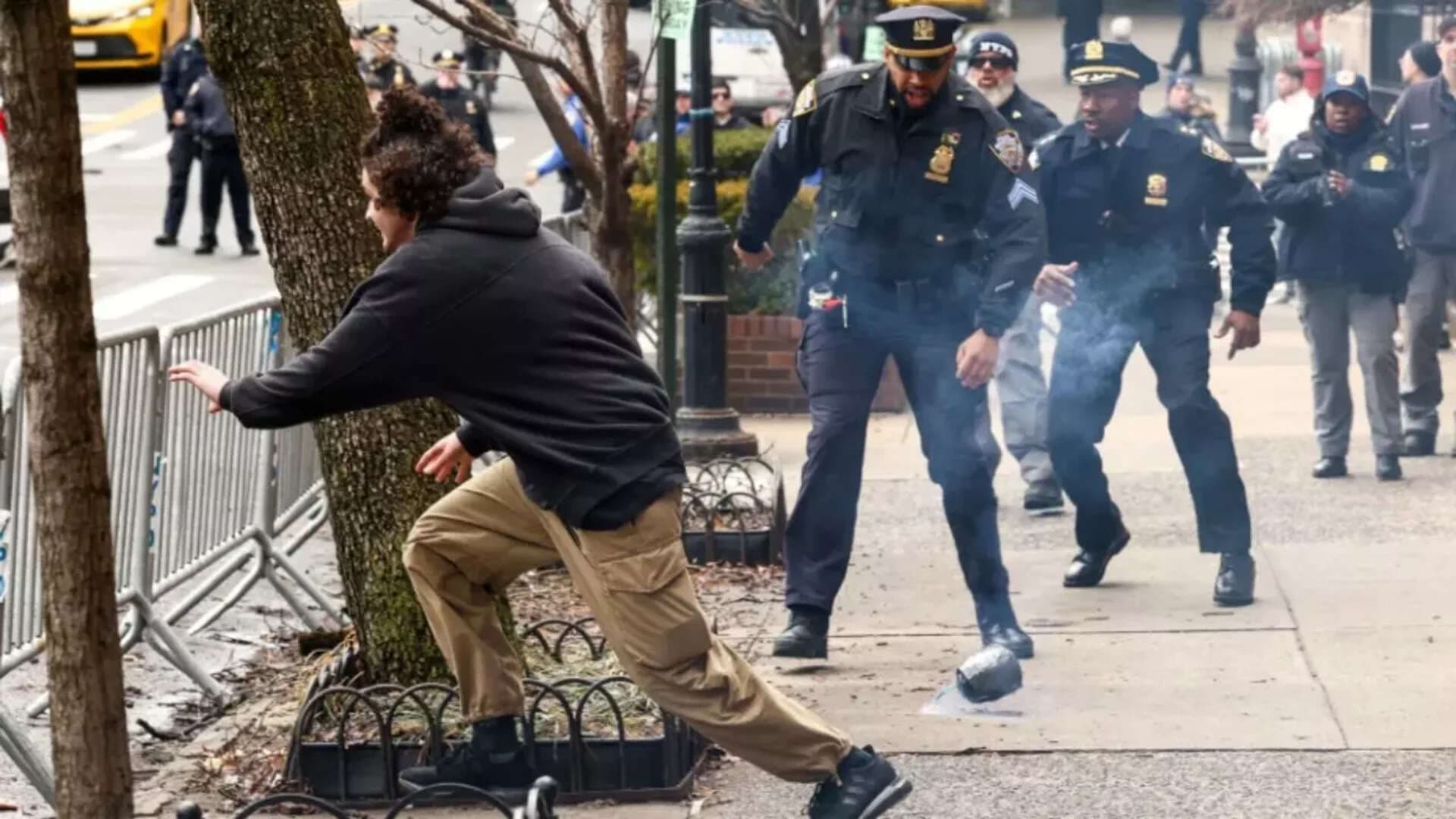 IED thrown at anti-Islam protest outside mayor Mamdani’s mansion in NYC