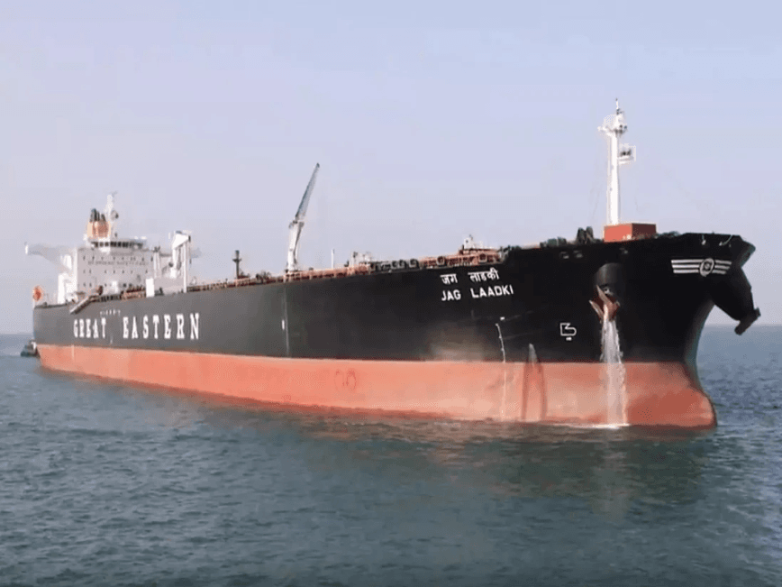 Jag Laadki arrives in Gujarat: Third Indian vessel carrying crude oil reaches from Strait of Hormuz