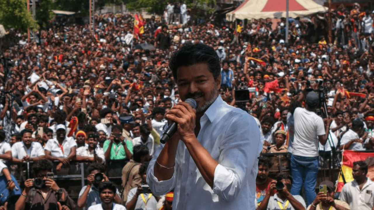 'Beginning of whistle revolution': TVK chief Vijay launches assembly poll campaign in Chennai, targets DMK
