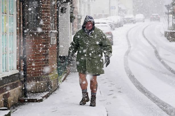 Met Office and BBC Weather name where snow will fall within hours today