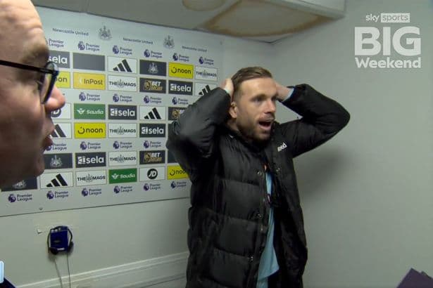 Jordan Henderson kicks off at Sky Sports decision after Brentford win vs Newcastle