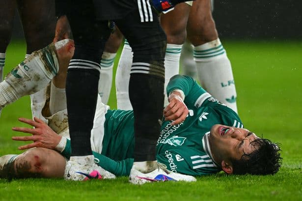Liverpool star Wataru Endo leaves pitch in tears on stretcher after horror injury
