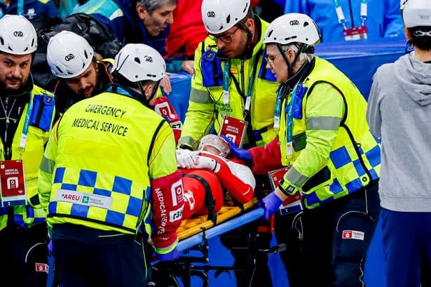 Winter Olympics star suffers horror face injury in shocking speed skating accident