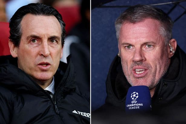 Jamie Carragher says Unai Emery must be Man Utd's top target for next manager
