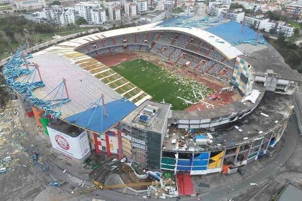 Football club left shattered as 24,000-seater stadium devastated by storm and statement issued