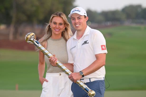 Matt Fitzpatrick wins £6.8million tournament and immediately makes comment about his wife