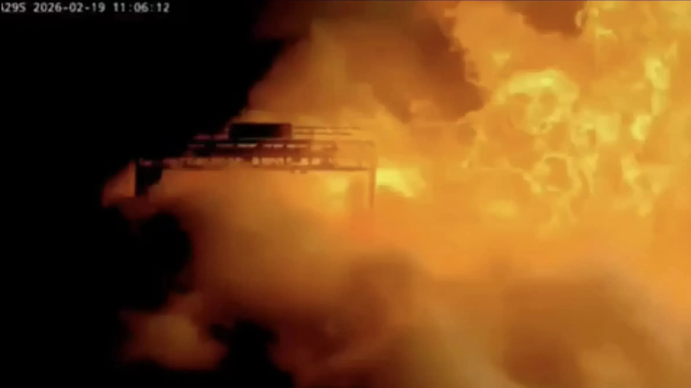 Harrowing new footage shows moment liquid gas tanker explodes killing 4 and injuring 17 as lethal cloud covers highway